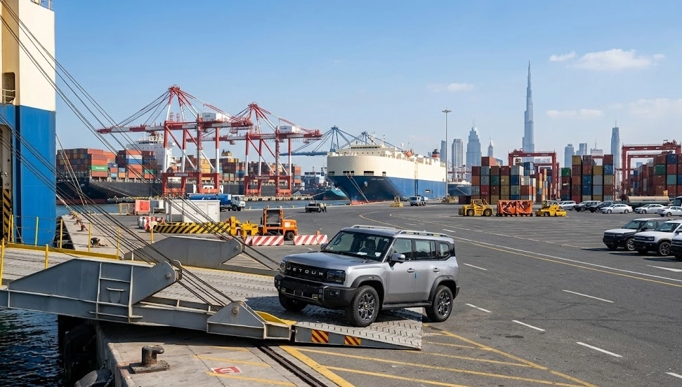 Exportation du Jetour T2 de la Chine vers les Émirats arabes unis : guide d'importation